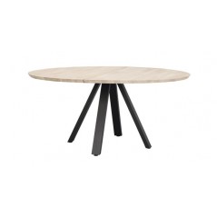 RO Carradale Dining Table V Whitewash/Black